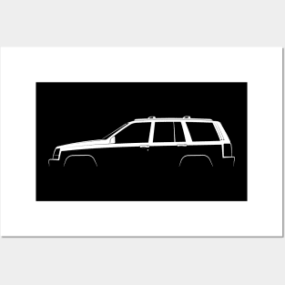 Jeep Grand Cherokee (ZJ) Silhouette Posters and Art